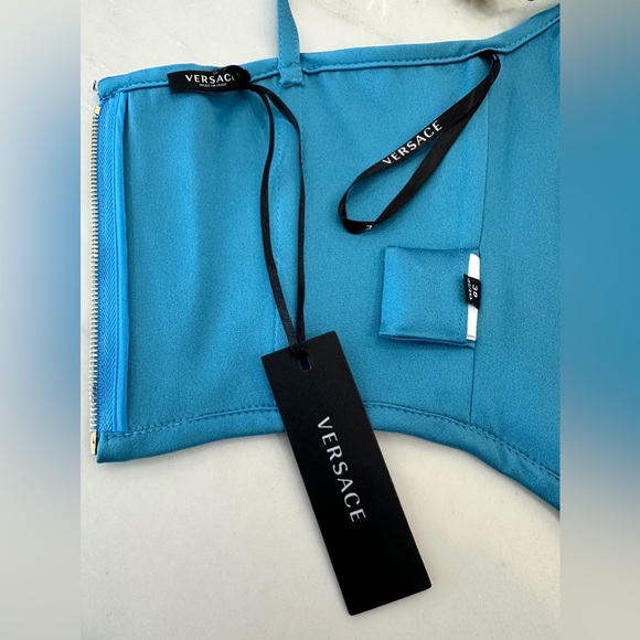 Versace Satin Medusa Corset Zippered Bustier - Picture 6 of 7